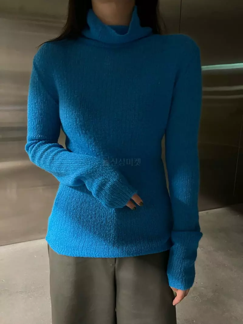 Maint - Korean Women Fashion - #womensfashion - Mo Hair Turtleneck Tee - 10