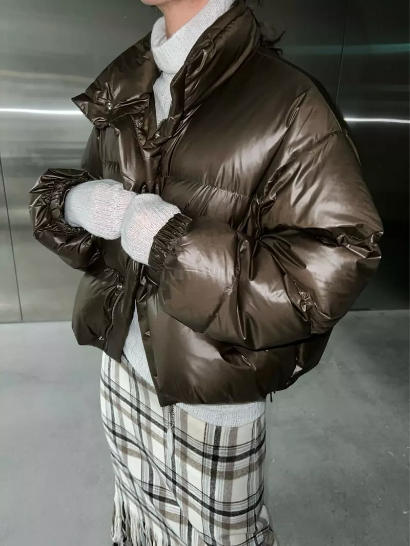 Maint - Korean Women Fashion - #womensfashion - 2 Way Crop Pdding Jacket