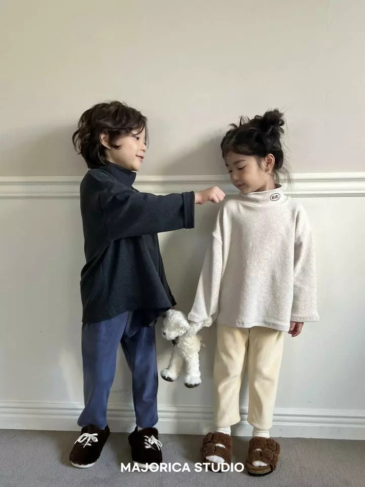 Majorica - Korean Children Fashion - #Kfashion4kids - Fleece Hlaf Tee - 8