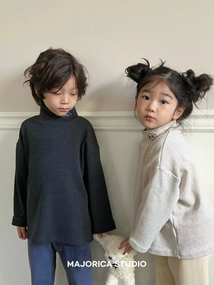 Majorica - Korean Children Fashion - #childrensboutique - Fleece Hlaf Tee