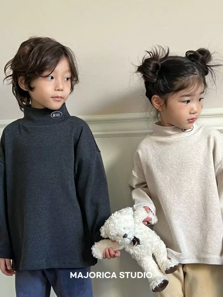 Majorica - Korean Children Fashion - #designkidswear - Fleece Hlaf Tee - 2