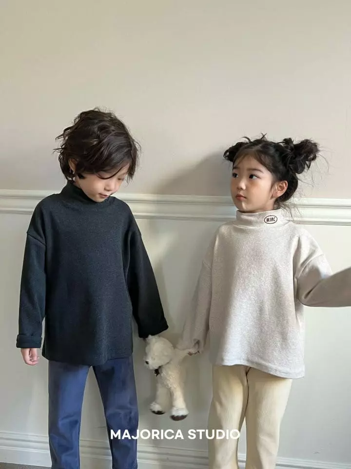 Majorica - Korean Children Fashion - #discoveringself - Fleece Hlaf Tee - 4