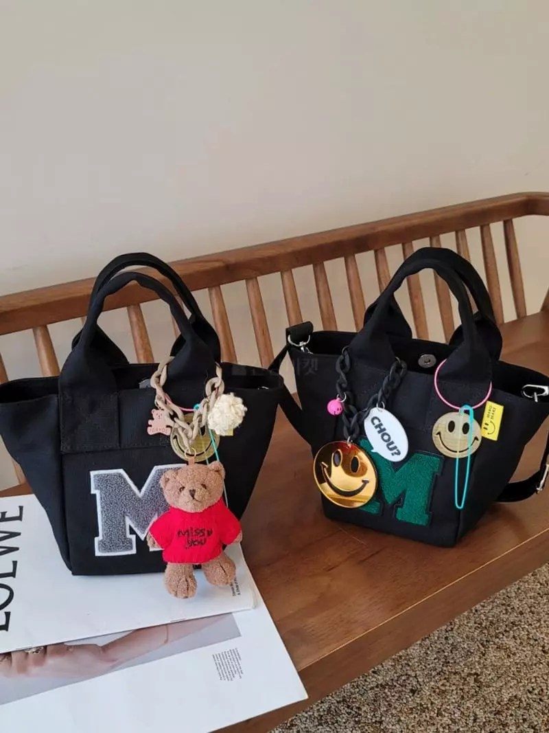 Makomaki - Korean Women Fashion - #womensfashion - Bear Chain Bag Ring - 4