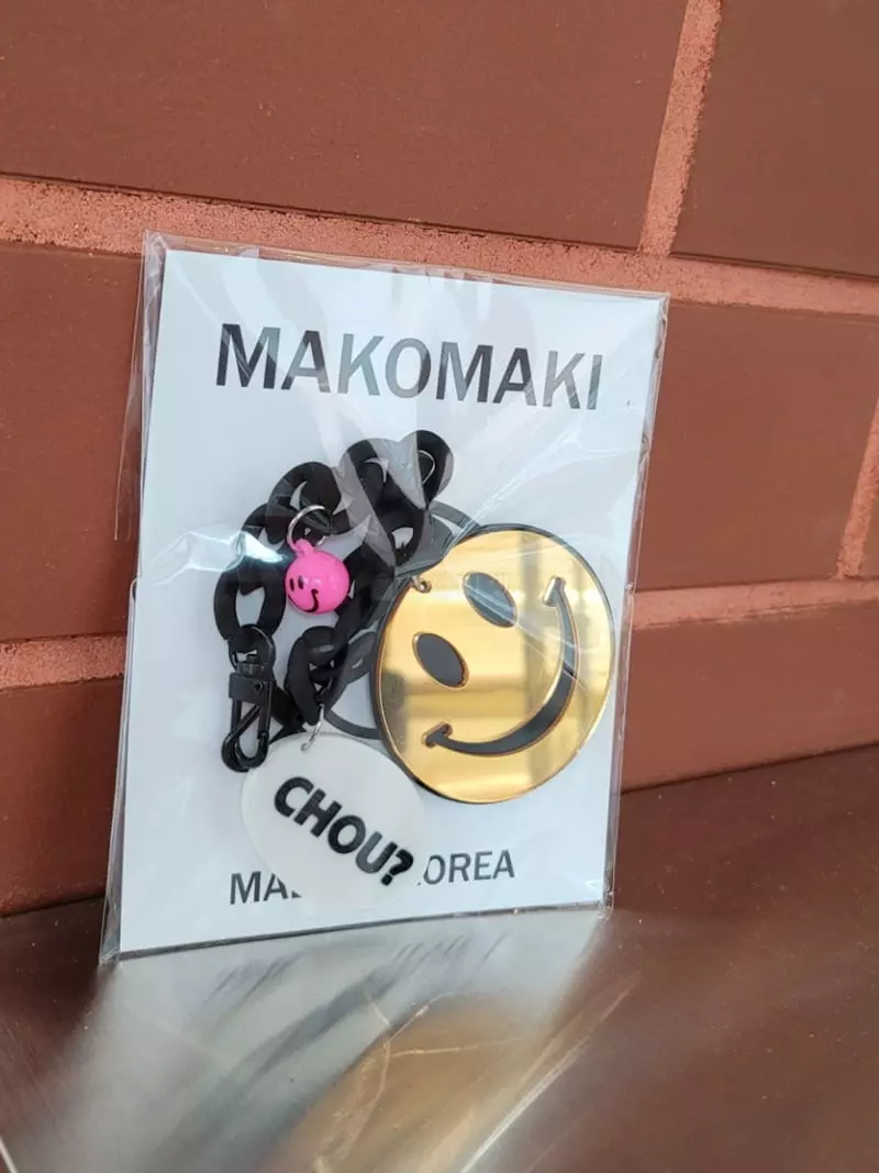Makomaki - Korean Women Fashion - #momslook - Mirror smile  Bag Ring - 4