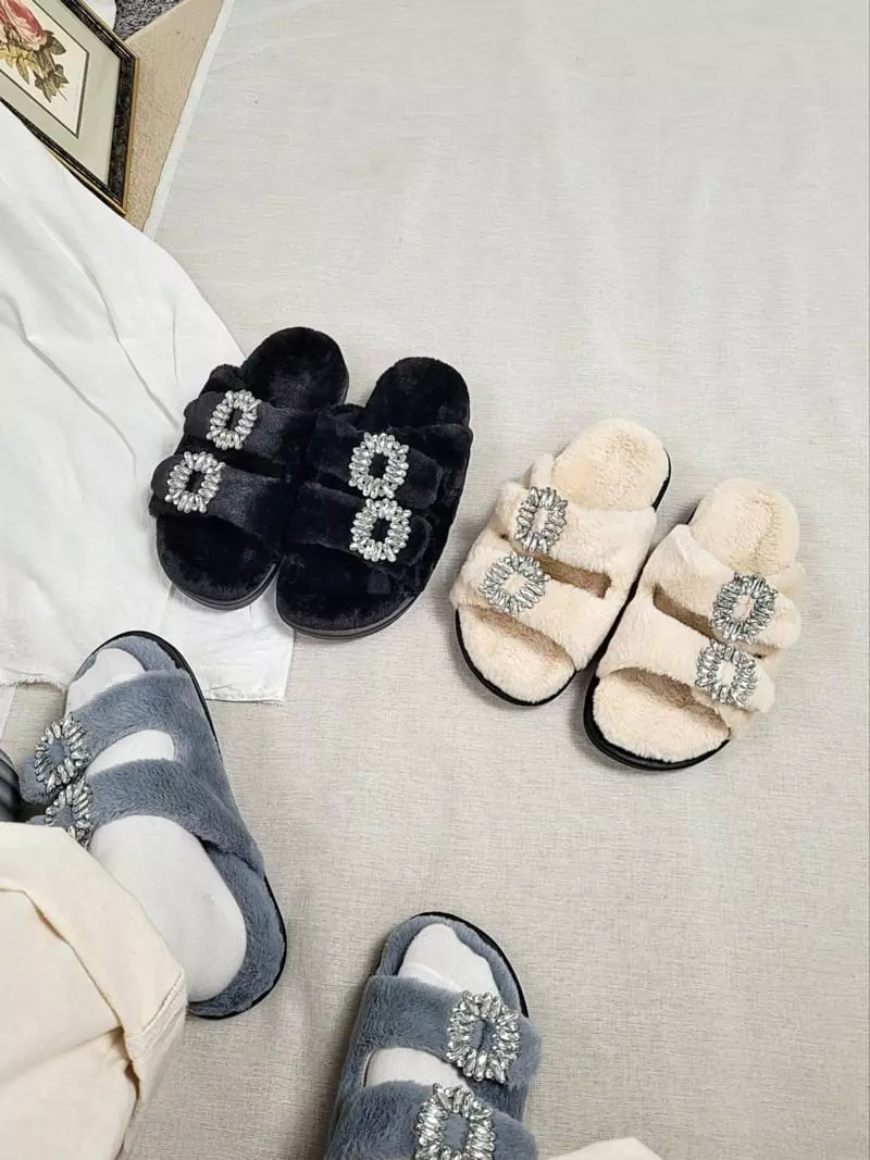 Marie - Korean Women Fashion - #momslook - Jewerly Slippers - 5