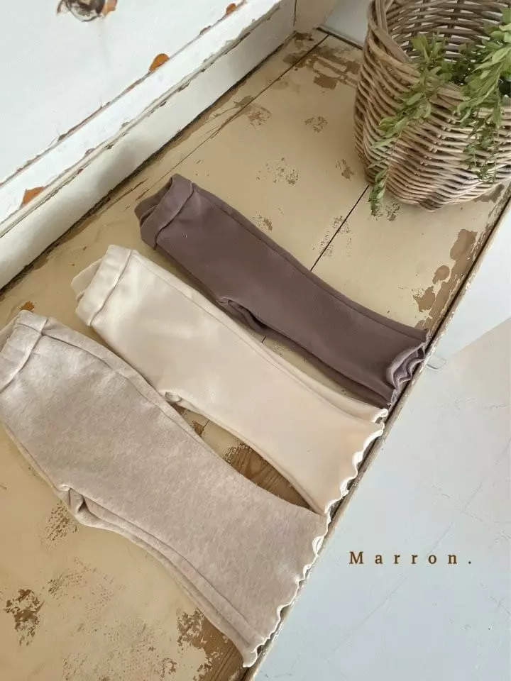 Marron Kid - Korean Children Fashion - #kidsshorts - Marlang Fleece Pants - 3