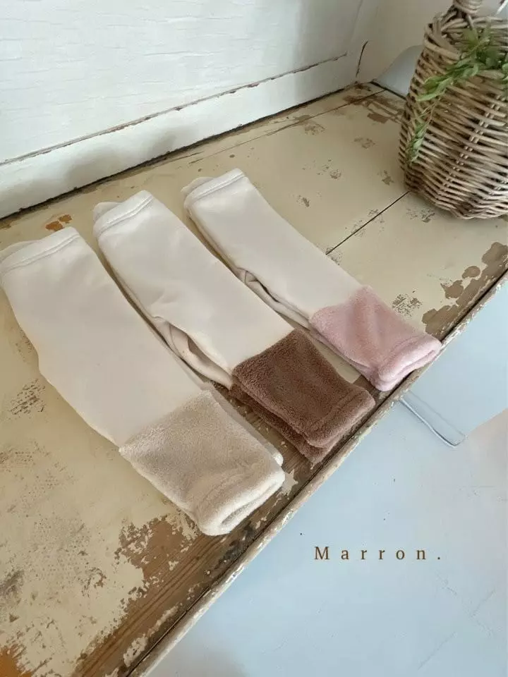 Marron Kid - Korean Children Fashion - #kidsshorts - Marlang Bbosong Leggings