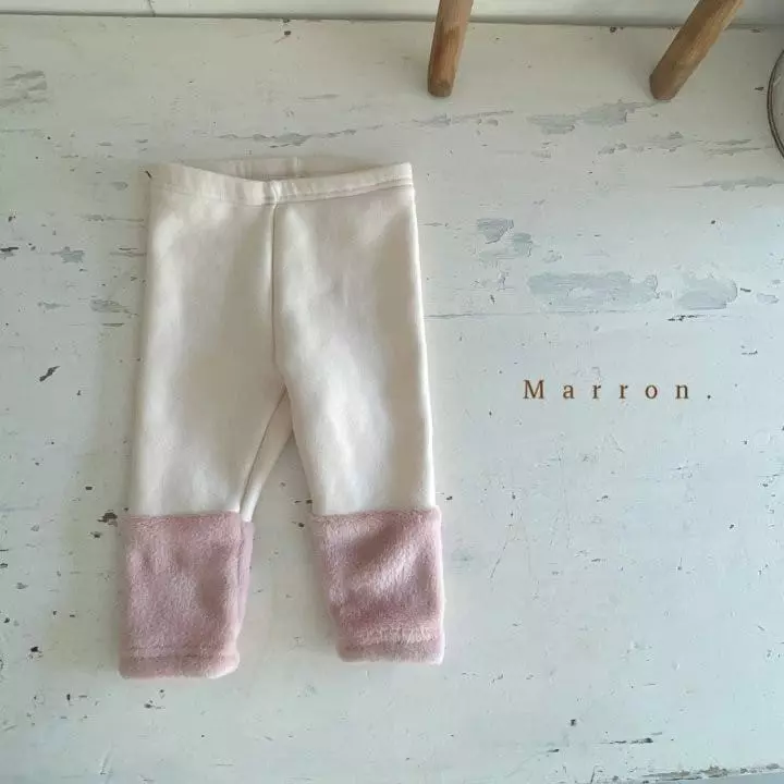 Marron Kid - Korean Children Fashion - #kidzfashiontrend - Marlang Bbosong Leggings - 3