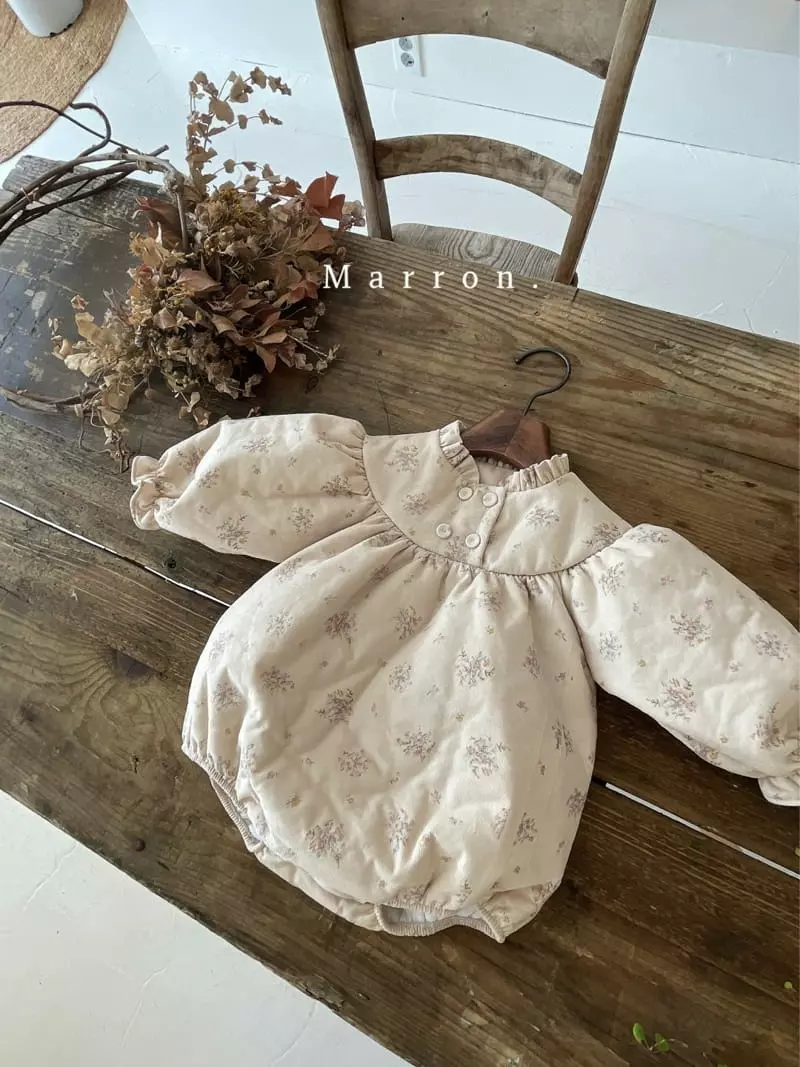 Marron. - Korean Baby Fashion - #babyboutique - Bera Som Bonding Bodysuit - 7