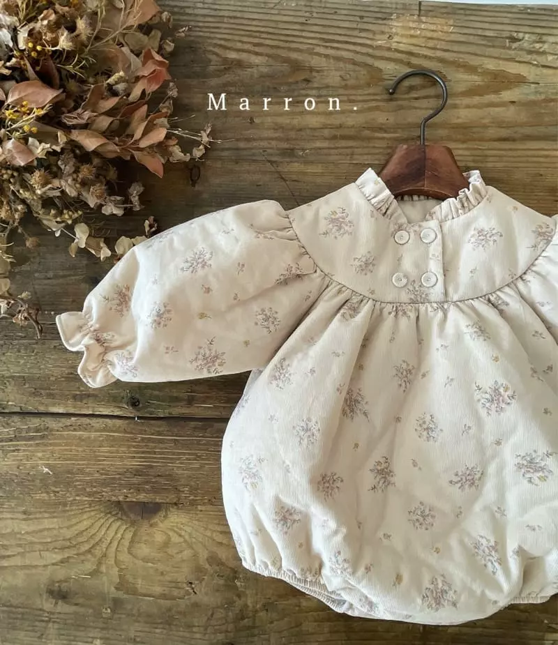 Marron. - Korean Baby Fashion - #babyboutique - Bera Som Bonding Bodysuit - 8
