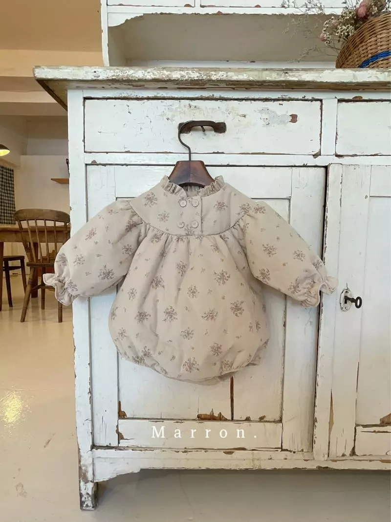 Marron. - Korean Baby Fashion - #babyoutfit - Bera Som Bonding Bodysuit - 2