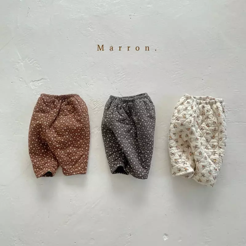 Marron. - Korean Children Fashion - #childofig - Winter Boning Pants - 5