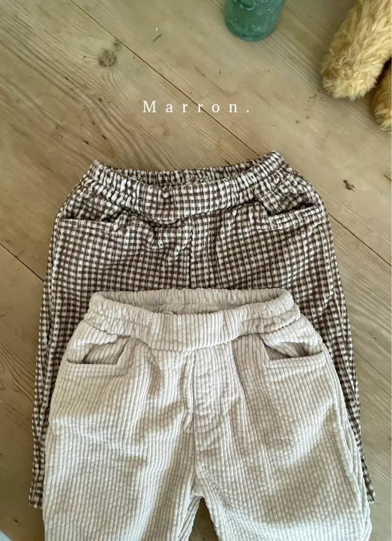 Marron. - Korean Children Fashion - #childofig - Loni Rib Pants - 3