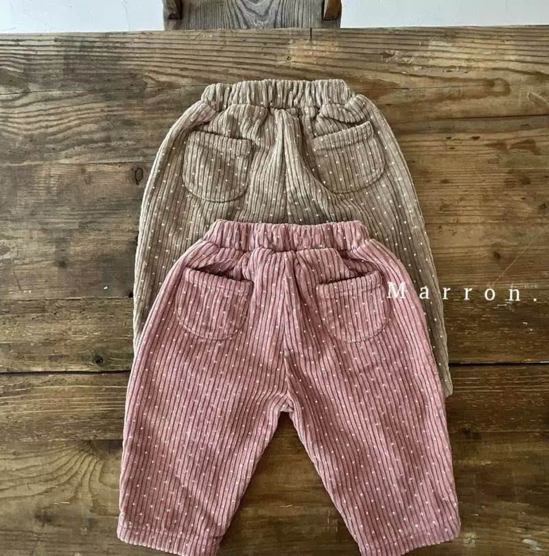 Marron. - Korean Children Fashion - #childofig - Dot Pants - 3