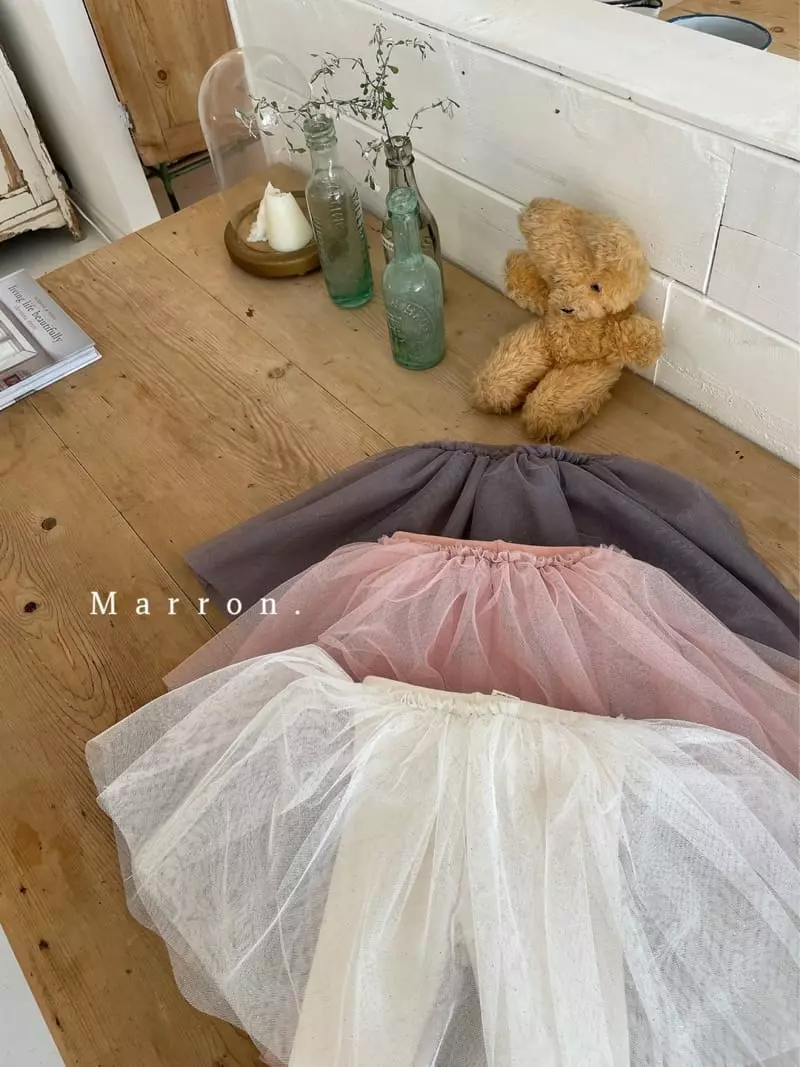 Marron. - Korean Children Fashion - #childofig - Fleece Mesh Leggings Ivory