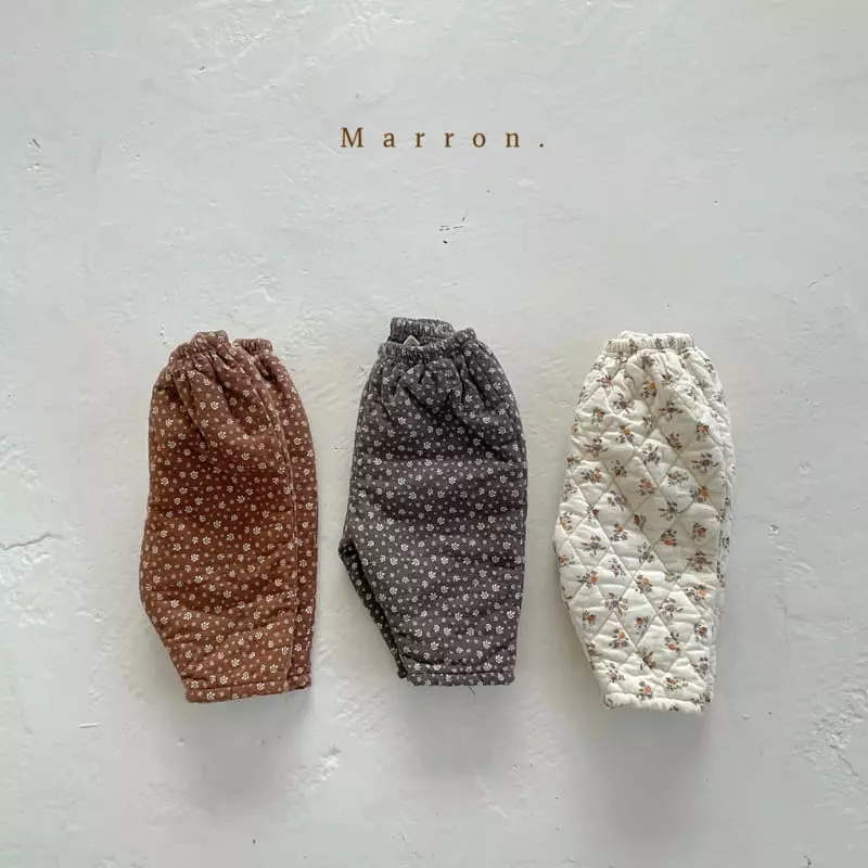 Marron. - Korean Children Fashion - #childrensboutique - Winter Boning Pants - 6