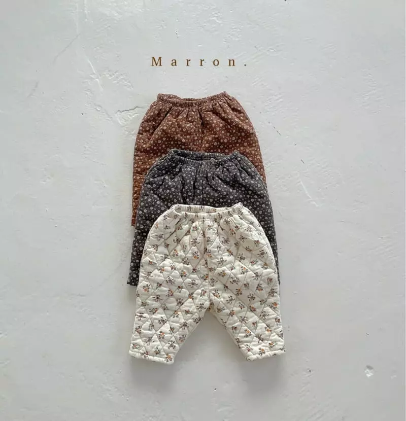 Marron. - Korean Children Fashion - #designkidswear - Winter Boning Pants - 7