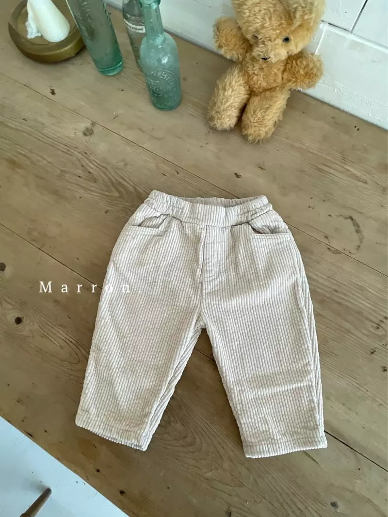 Marron. - Korean Children Fashion - #designkidswear - Loni Rib Pants - 6