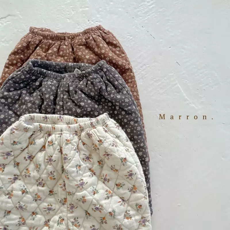 Marron. - Korean Children Fashion - #discoveringself - Winter Boning Pants - 8