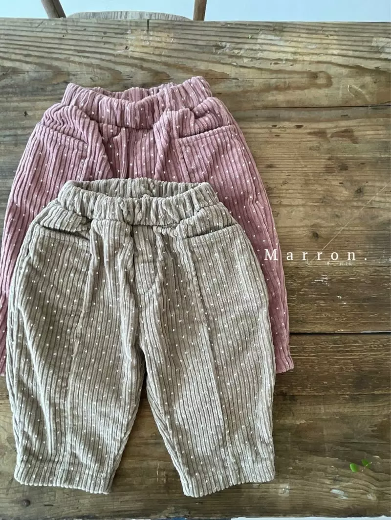 Marron. - Korean Children Fashion - #discoveringself - Dot Pants - 6