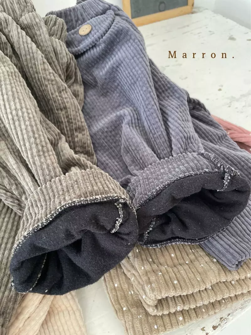 Marron. - Korean Children Fashion - #fashionkids - Button Pants - 6