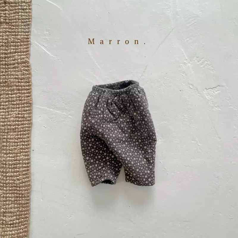 Marron. - Korean Children Fashion - #kidsshorts - Winter Boning Pants - 10