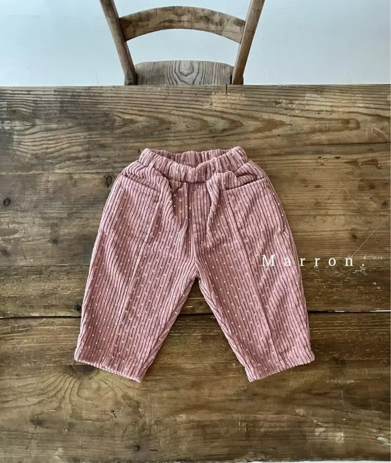 Marron. - Korean Children Fashion - #kidsshorts - Dot Pants - 8