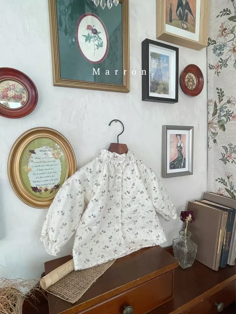 Marron. - Korean Children Fashion - #kidsshorts - Langs Bonding Blouse