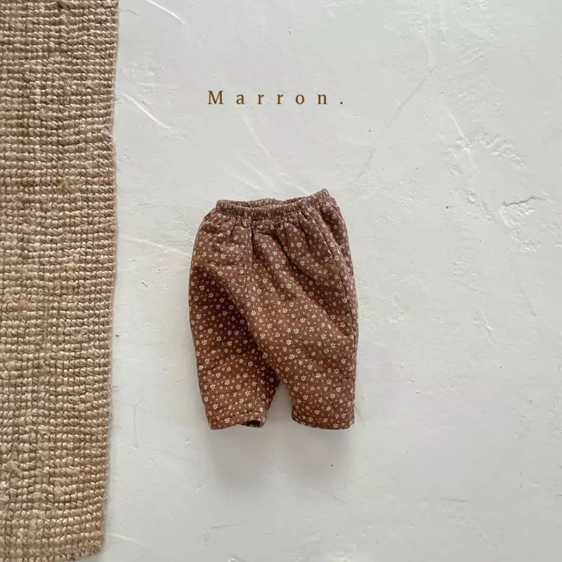 Marron. - Korean Children Fashion - #kidsstore - Winter Boning Pants - 11