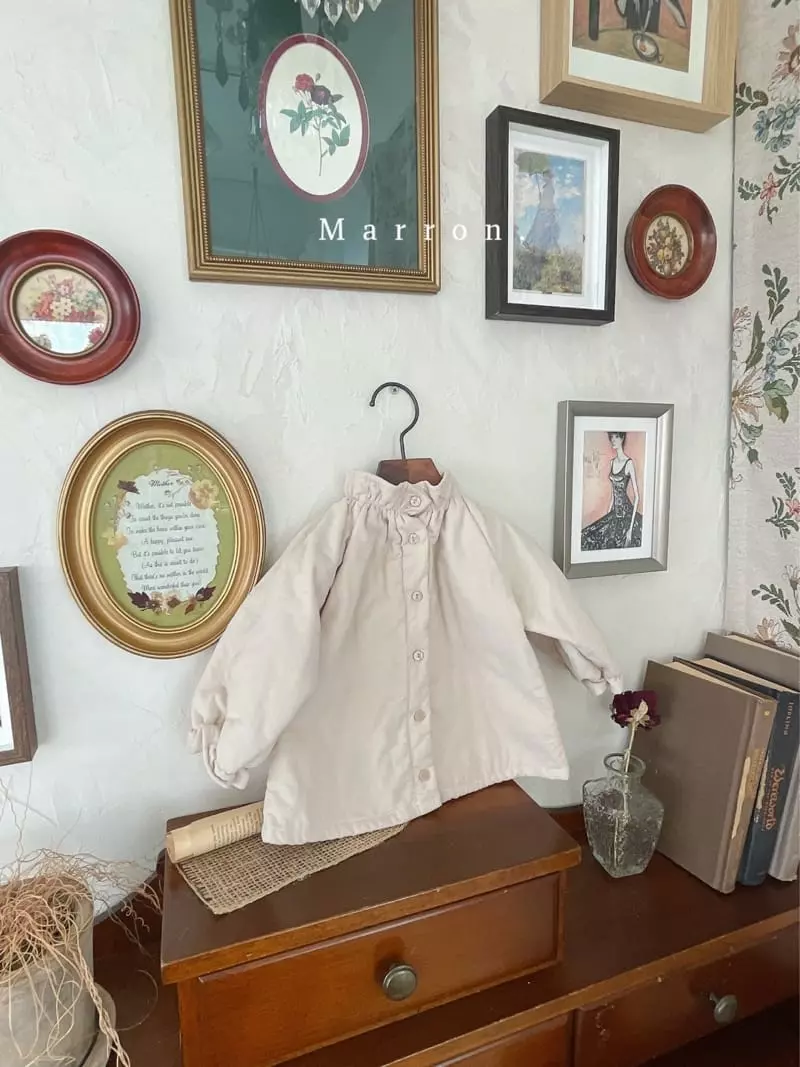 Marron. - Korean Children Fashion - #kidsstore - Langs Bonding Blouse - 2