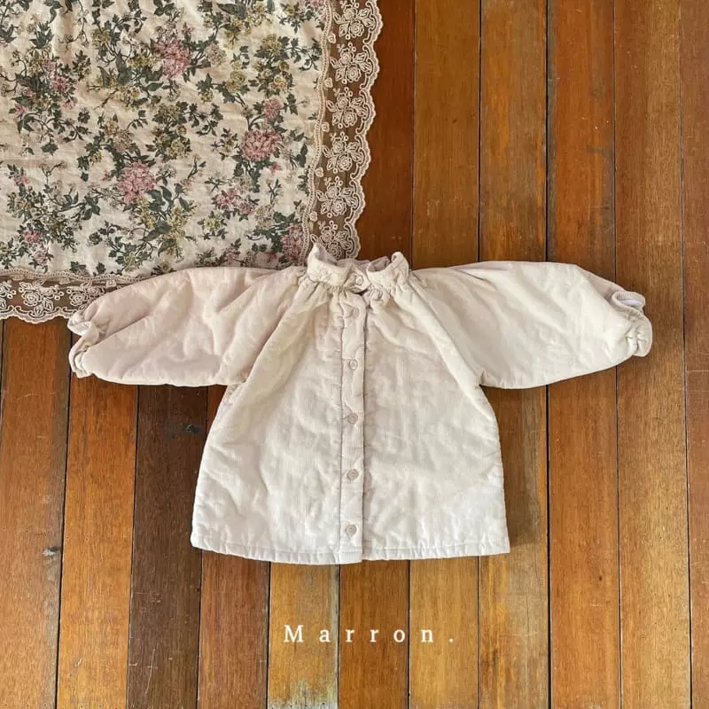 Marron. - Korean Children Fashion - #littlefashionista - Langs Bonding Blouse - 5