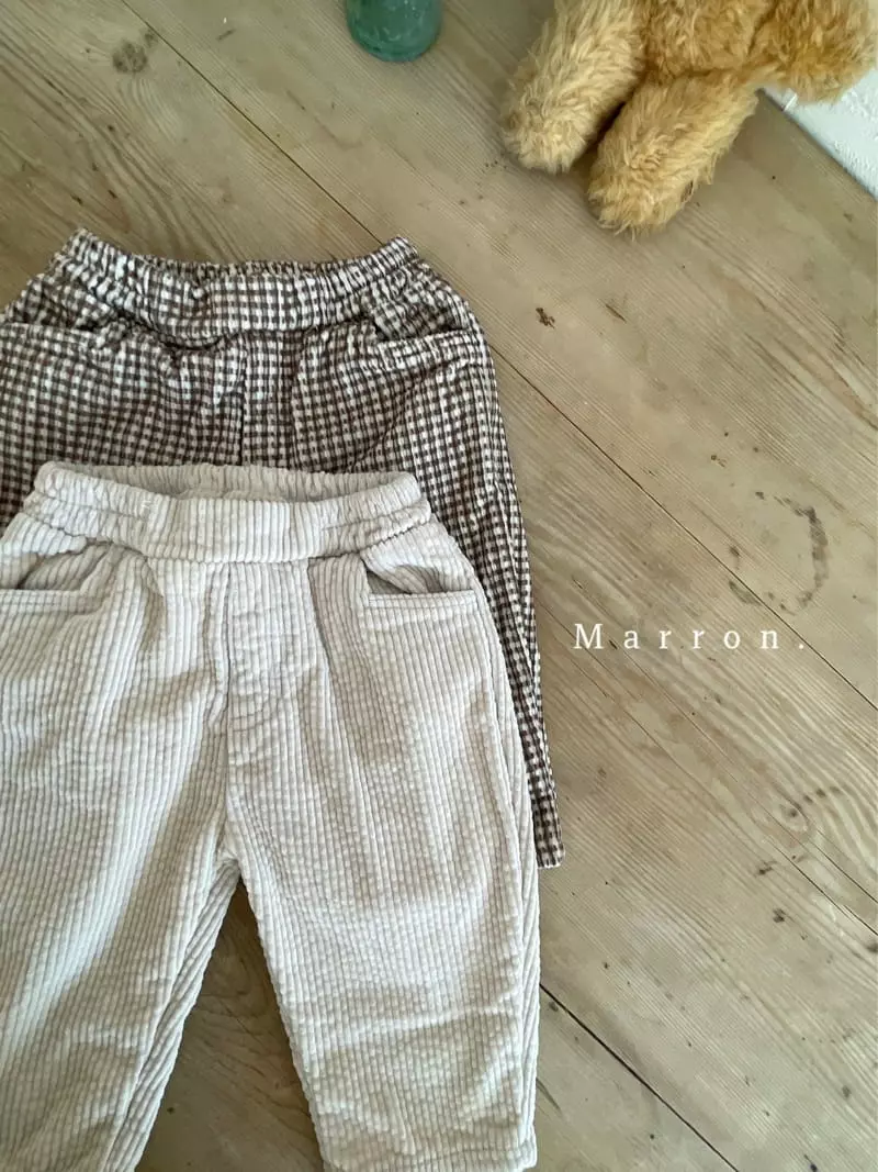Marron. - Korean Children Fashion - #minifashionista - Loni Rib Pants