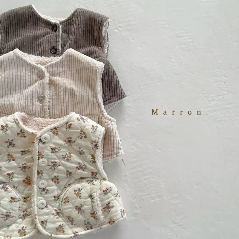Marron. - Korean Children Fashion - #prettylittlegirls - Bboglei Vest Muffler Set - 6