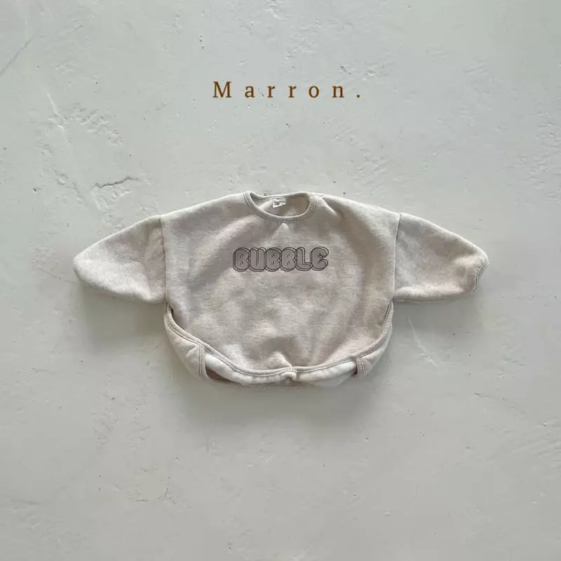 Marron. - Korean Children Fashion - #prettylittlegirls - Fleece Bubble Tee - 5