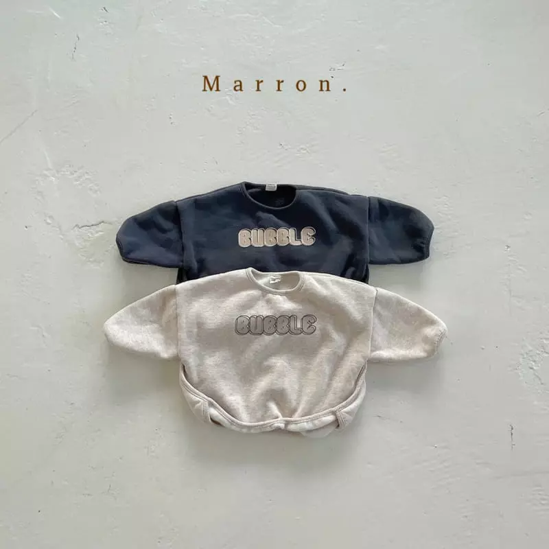 Marron. - Korean Children Fashion - #stylishchildhood - Fleece Bubble Tee - 8