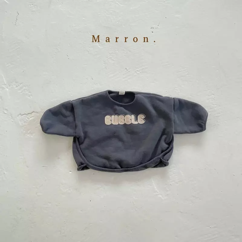 Marron. - Korean Children Fashion - #todddlerfashion - Fleece Bubble Tee - 6