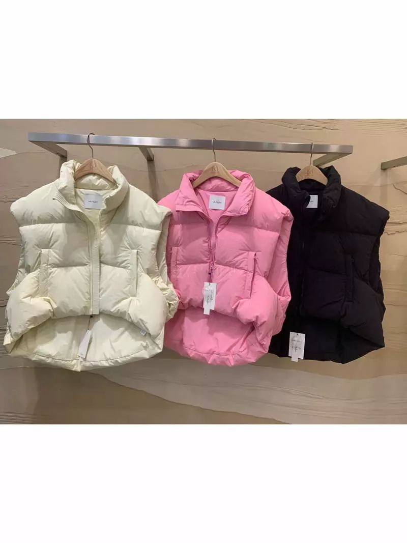 Matilda - Korean Women Fashion - #momslook - Unbal Vest Padding - 12