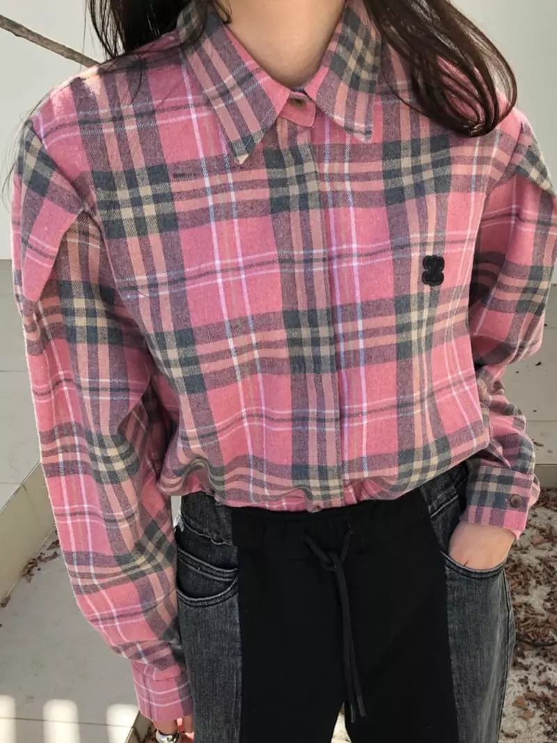 Matilda - Korean Women Fashion - #momslook - Check Shirt - 5
