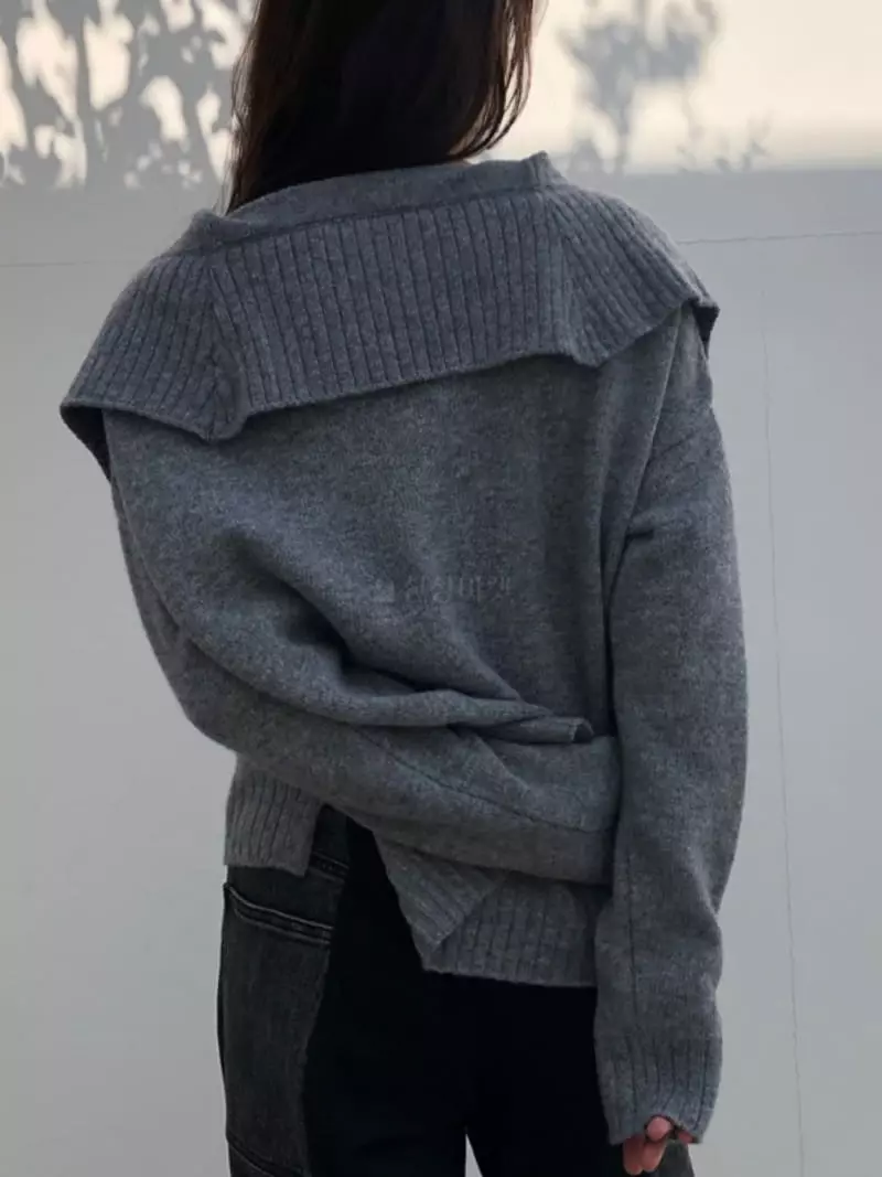 Matilda - Korean Women Fashion - #pursuepretty - Sailor Knit Cardigan