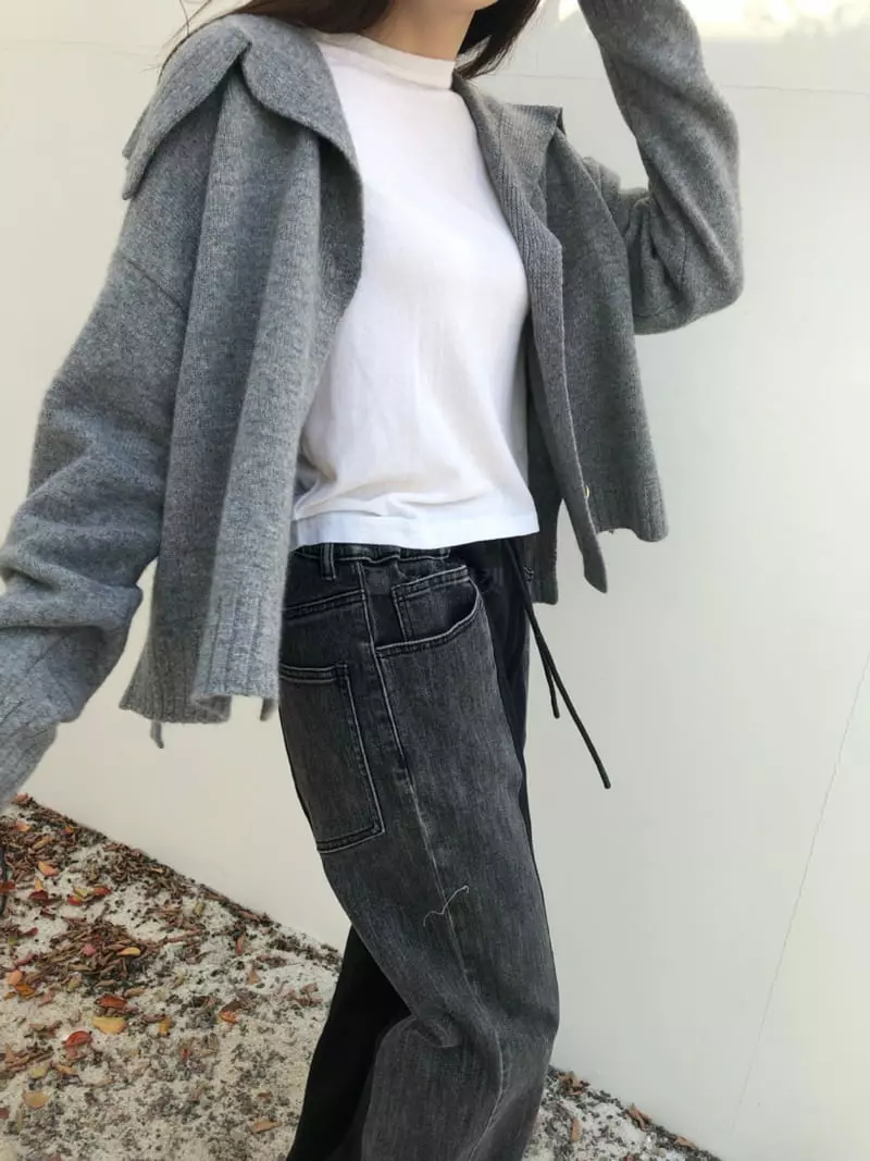 Matilda - Korean Women Fashion - #romanticstyle - Sailor Knit Cardigan - 4