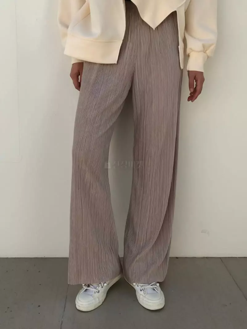Matilda - Korean Women Fashion - #shopsmall - Snow Pleats Pants - 3
