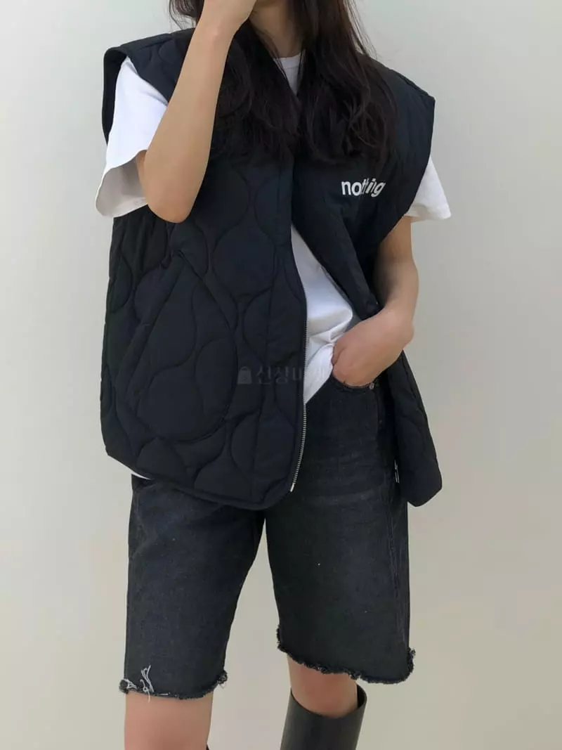 Matilda - Korean Women Fashion - #womensfashion - Nothing Padding Vest - 3