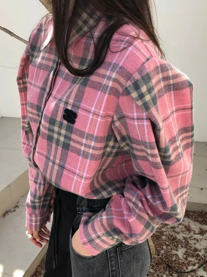 Matilda - Korean Women Fashion - #momslook - Check Shirt - 4