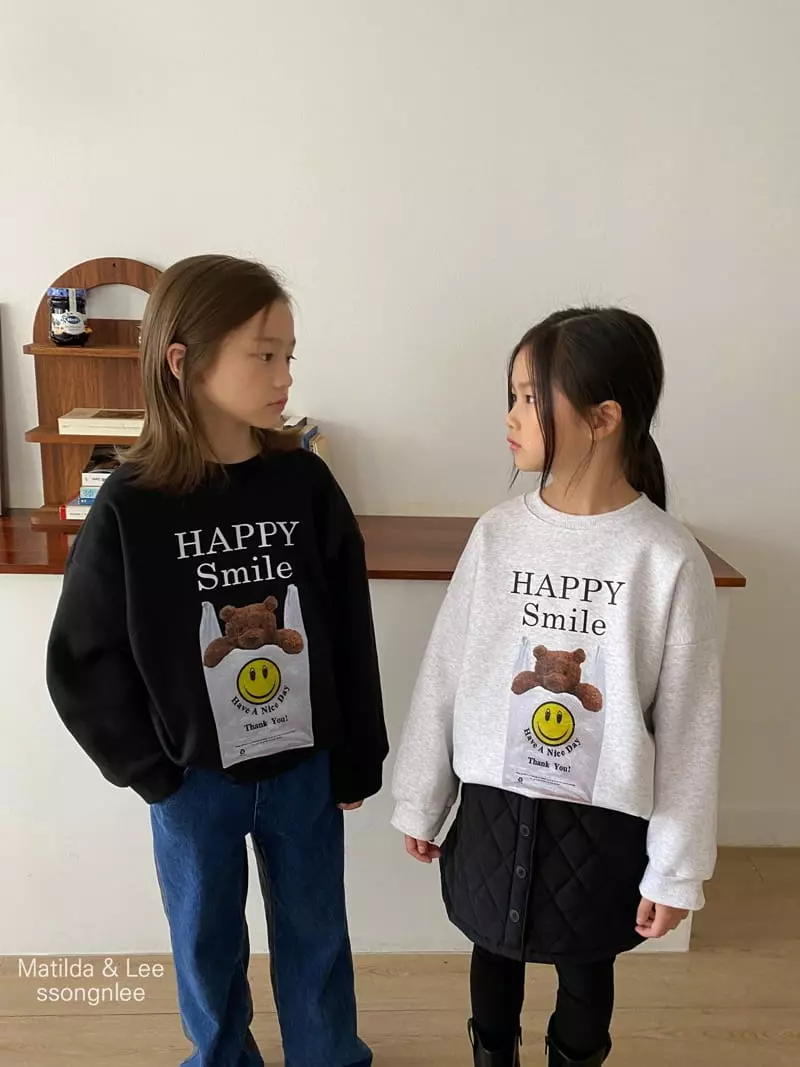 Matilda & Lee - Korean Children Fashion - #Kfashion4kids - Happy Sweatshirt - 11