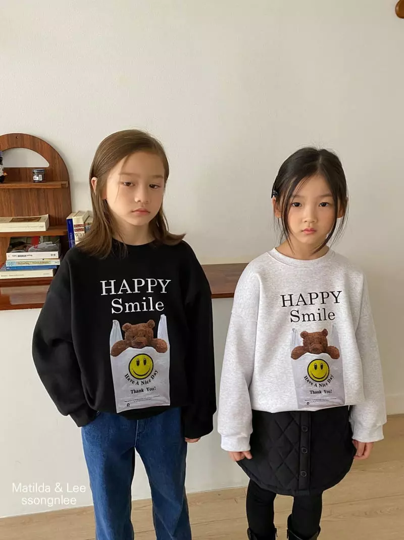 Matilda & Lee - Korean Children Fashion - #childofig - Happy Sweatshirt - 3