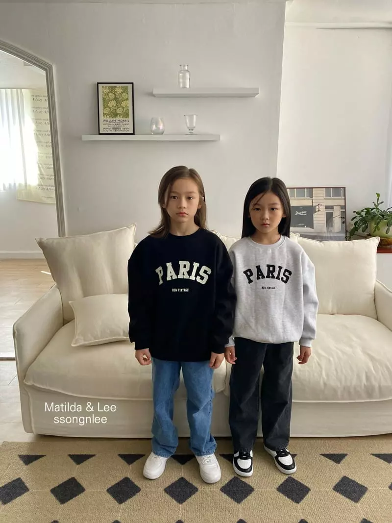 Matilda & Lee - Korean Children Fashion - #childofig - Paris Sweatshirt
