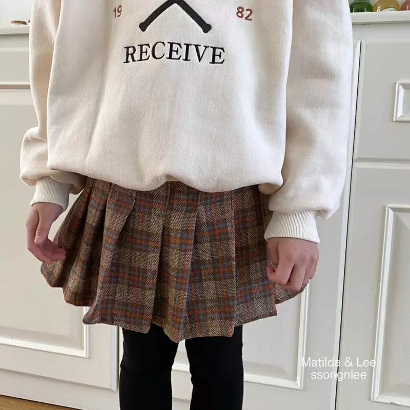 Matilda & Lee - Korean Children Fashion - #childofig - Check Skirt Leggings - 6