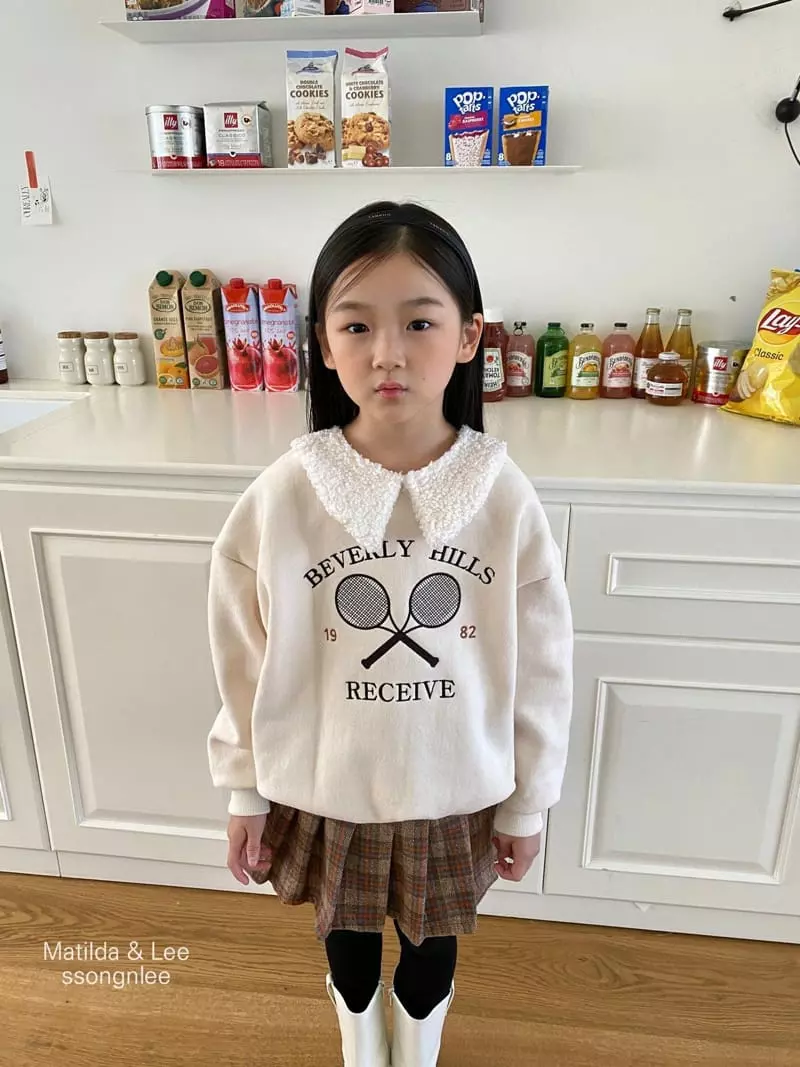 Matilda & Lee - Korean Children Fashion - #childofig - Tennis Collar Sweatshirt - 5