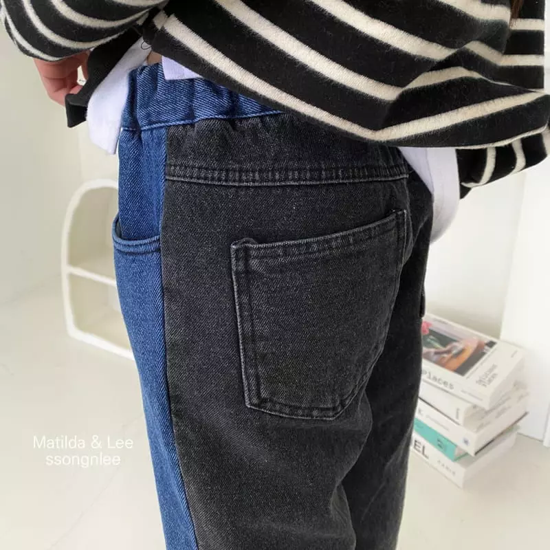 Matilda & Lee - Korean Children Fashion - #childrensboutique - Color Jeans (front color) 