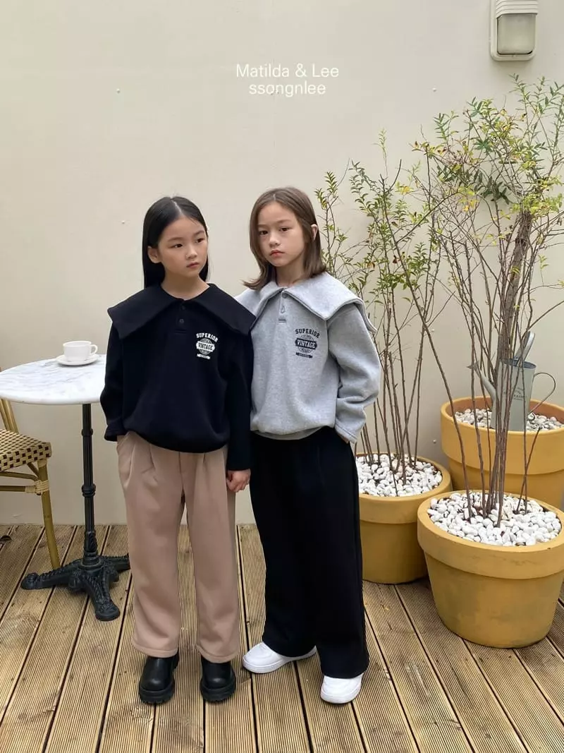 Matilda & Lee - Korean Children Fashion - #childrensboutique - Big Collar Sweatshirt - 7